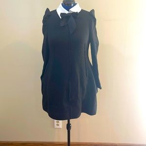 Black knee length dress